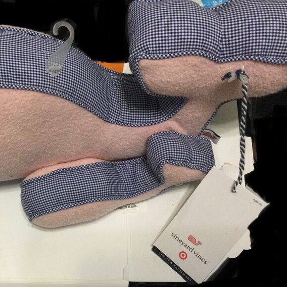 Vineyard Vines Large Plush Whale Toy and Small Rattle, NEW and Hard to Find - Picture 5 of 7